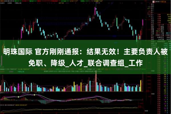 明珠国际 官方刚刚通报：结果无效！主要负责人被免职、降级_人才_联合调查组_工作